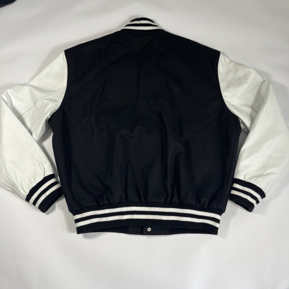 Palm Tree Crew Mens Icon Varsity Jacket Black Large - Picture 7 of 8